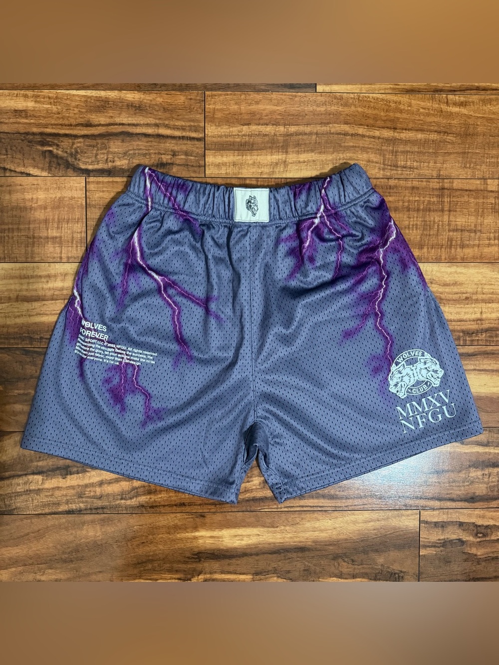DARC SPORT Purple Lightning Mesh Shorts